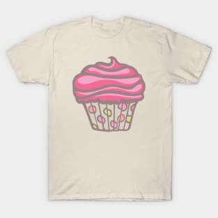 POLKA DOT CUPCAKE DREAMS Party Pink Buttercream Icing - UnBlink Studio by Jackie Tahara T-Shirt